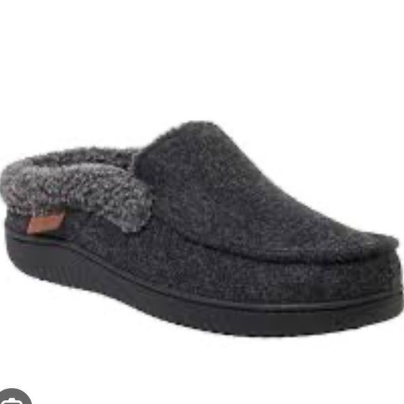 Dearform Men’s slippers XL 13/14 Gray Memory Foam Warm Easy On/Of Comfort indoor - Picture 1 of 7